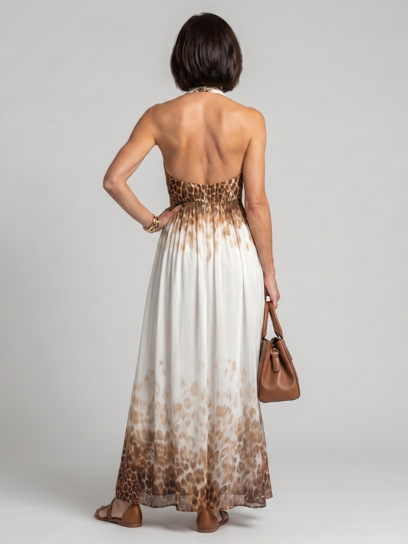 Hazel | Pleated White Midi Dress