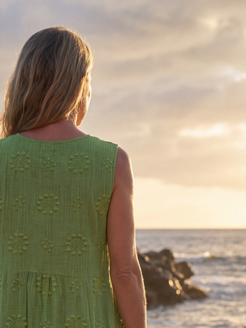Mimi | Garden Texture Midi Dress