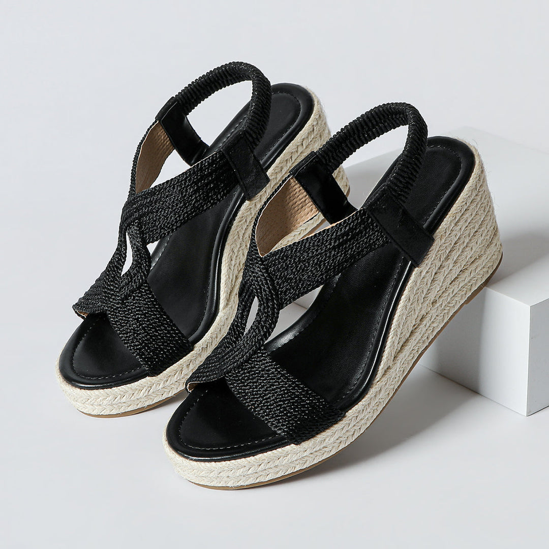 Briony | Braided Wedge Summer Sandals
