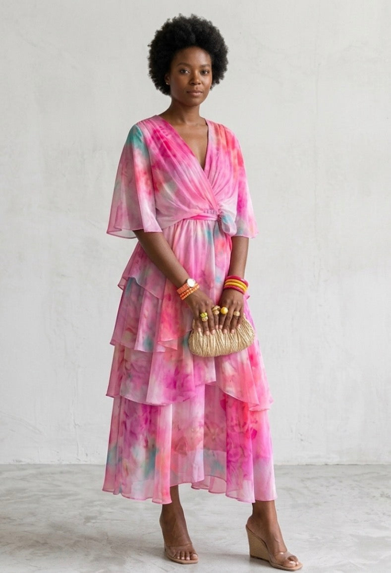 Norma | Layered Floral Sun Dress