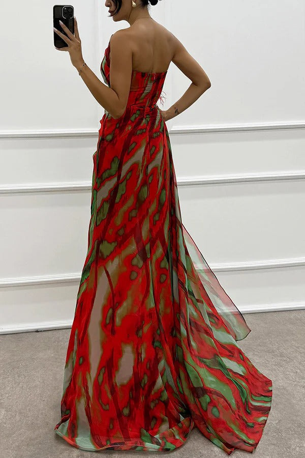 Monica | Vibrant Draped Dress