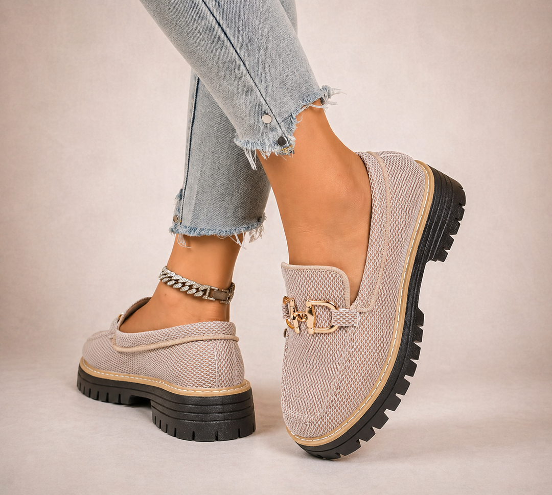 Iona | Breathable Mesh Loafers with Thick Cushioned Soles