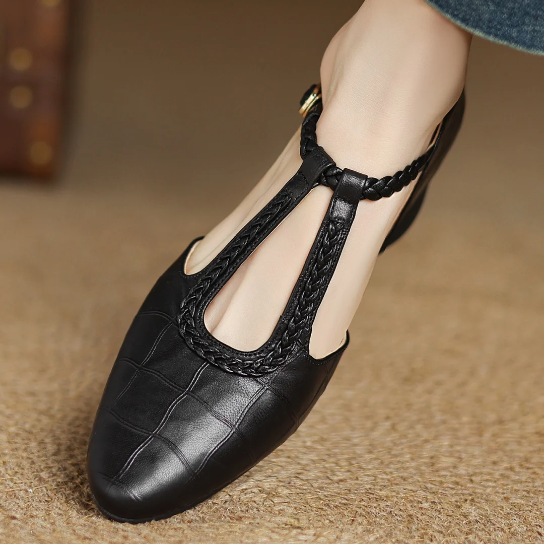 Niamh | Leather Mary Janes