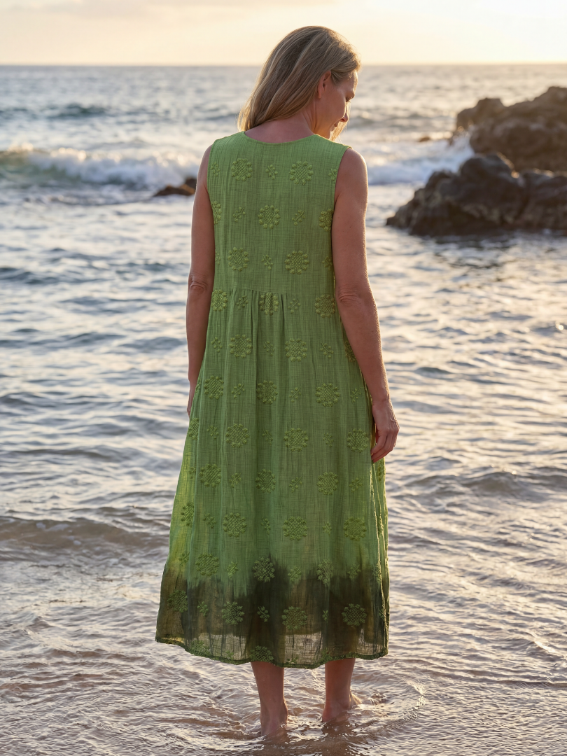Mimi | Garden Texture Midi Dress