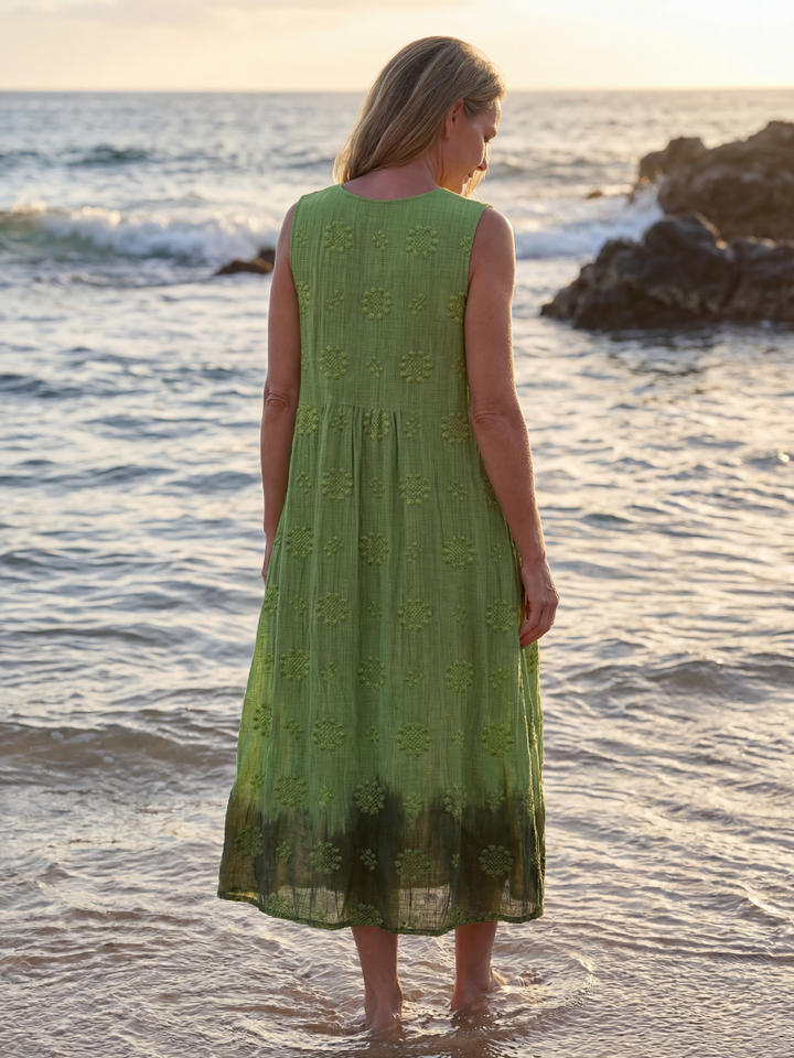 Mimi | Garden Texture Midi Dress