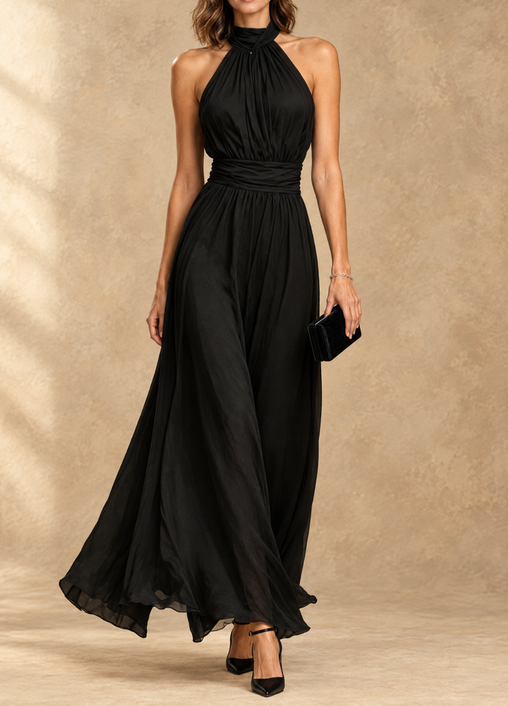 Paula | Halter Neck Maxi Dress