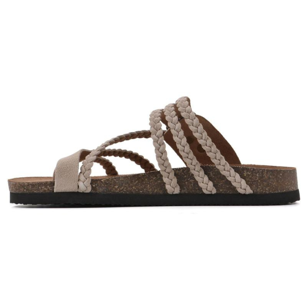 Jodie | Braided Cork Sandals