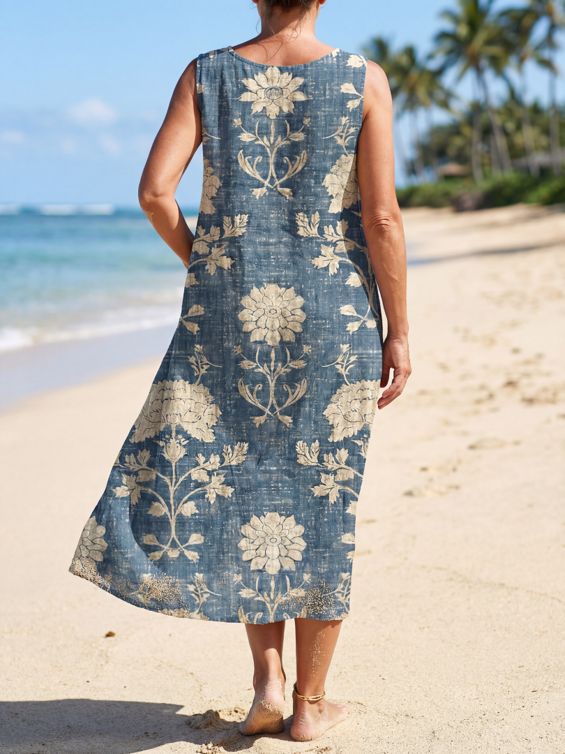 Connie | Shoreline Floral Midi Dress