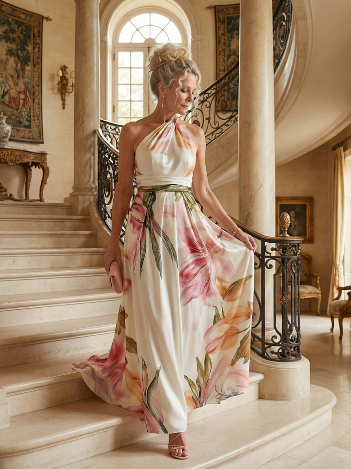 Perrine | Light Floral Maxi Dress