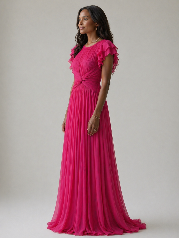 Kaye | Pleated Evening Dress