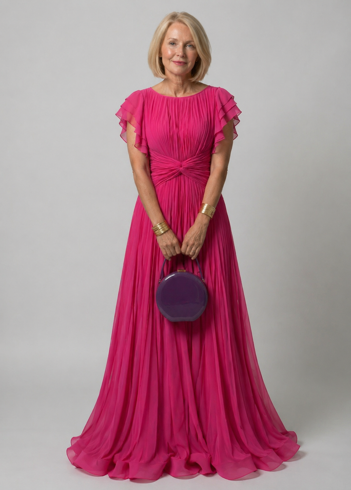 Lottie | Pleated Evening Dress
