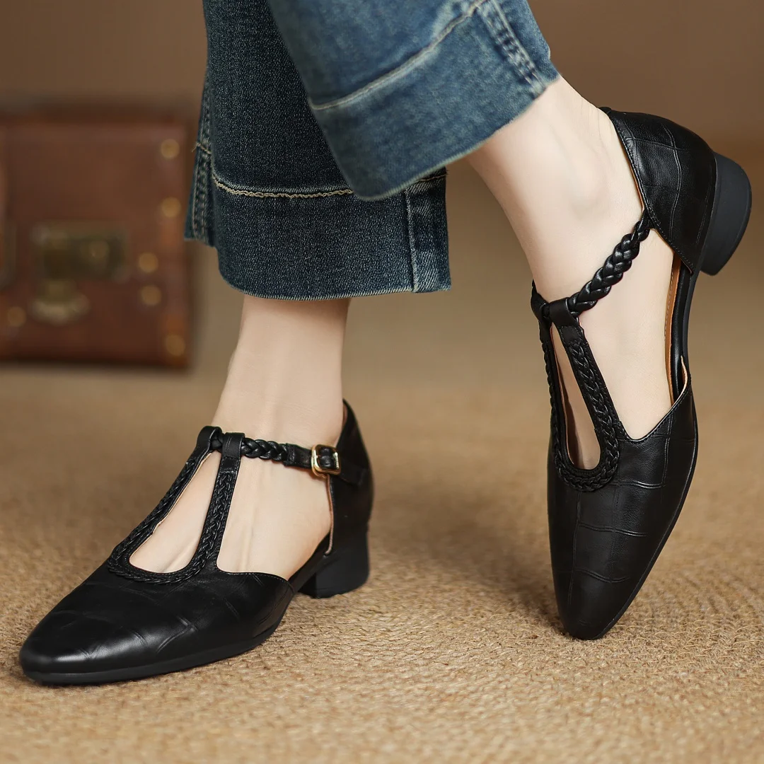 Niamh | Leather Mary Janes