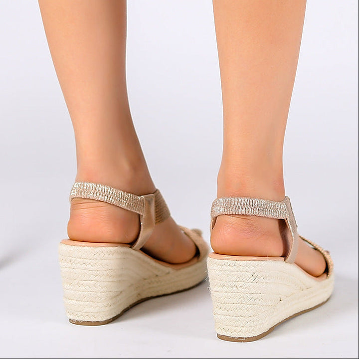 Briony | Braided Wedge Summer Sandals