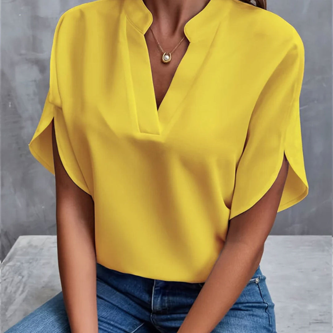 Kirstie | Short-Sleeve Batwing Blouse