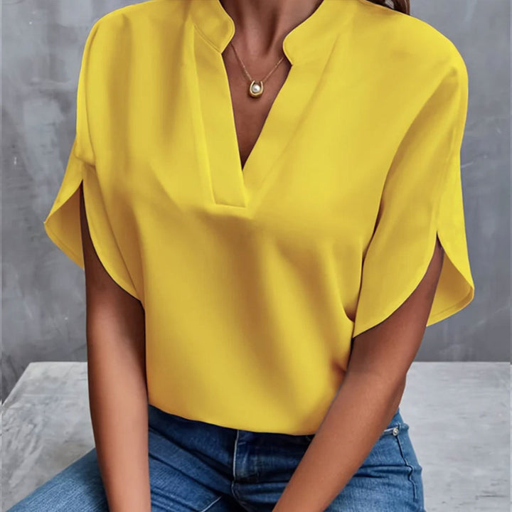 Kirstie | Short-Sleeve Batwing Blouse
