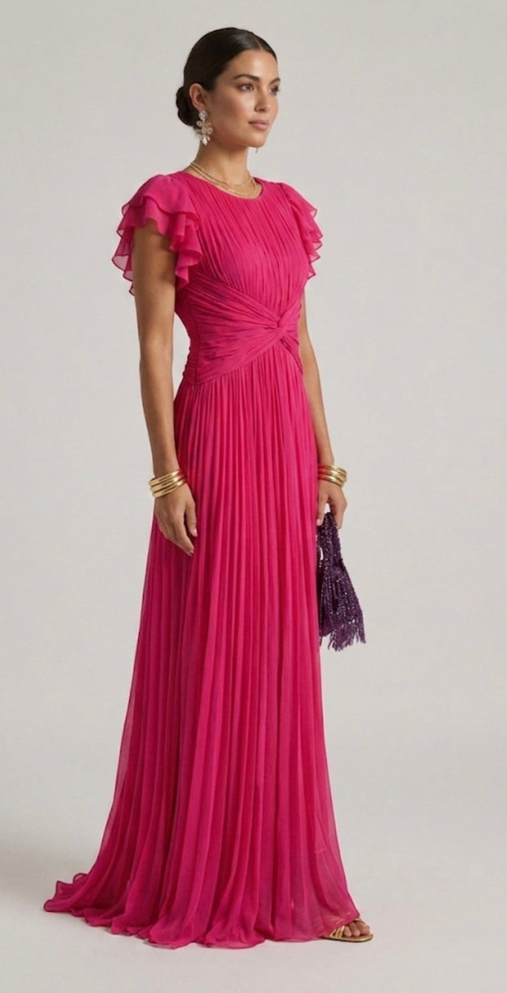 Kaye | Pleated Evening Dress