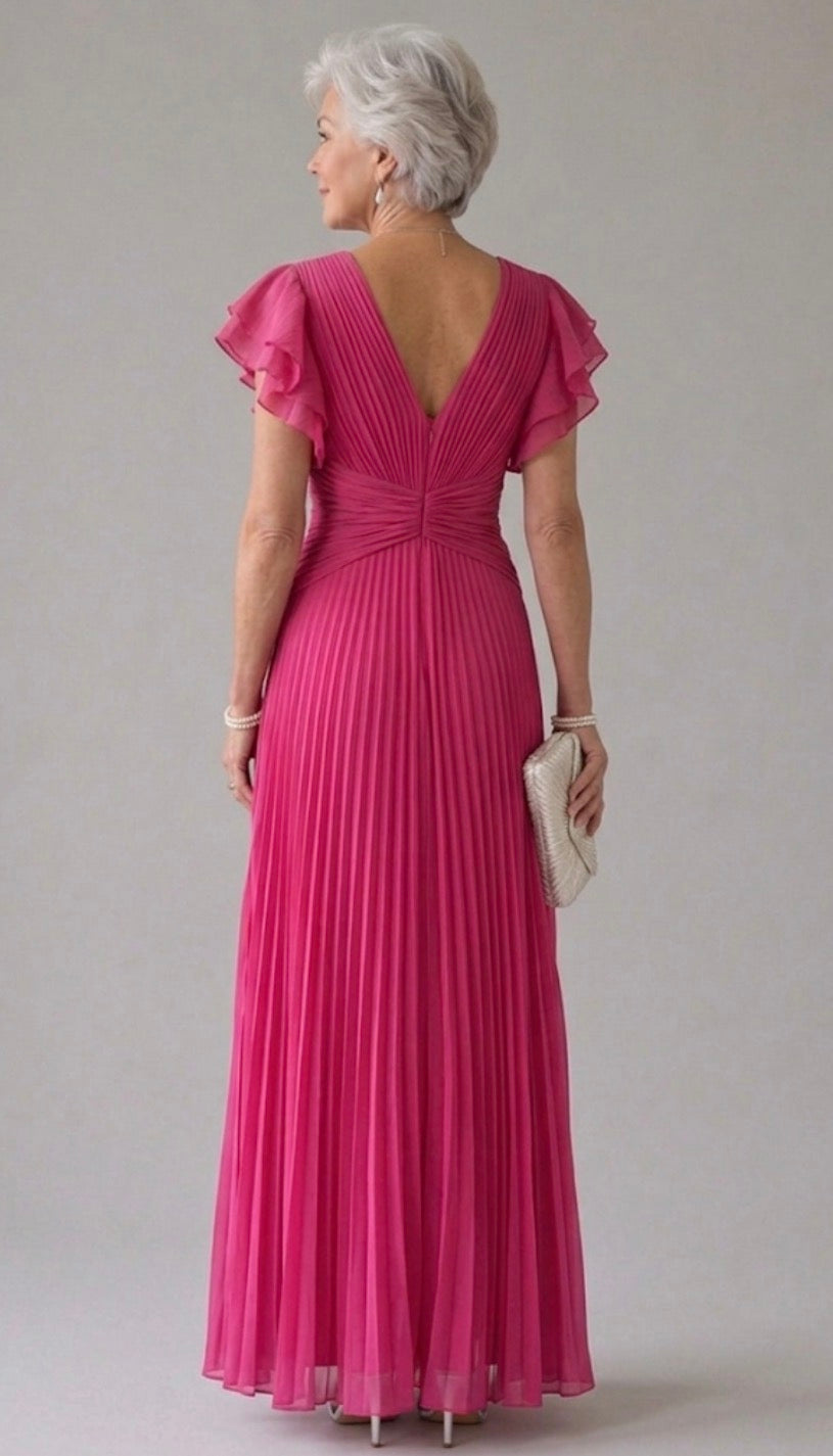 Lottie | Pleated Evening Dress