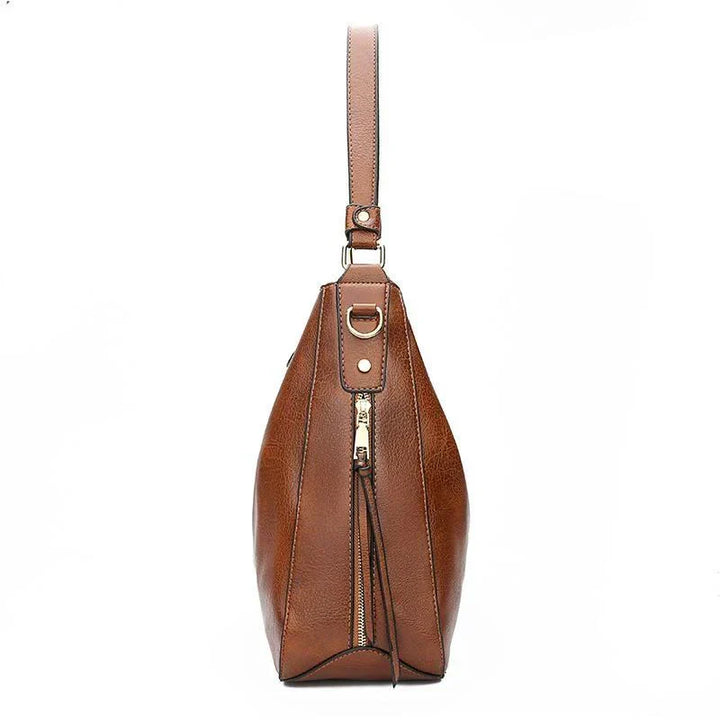 Morag | Anti-Theft Leather-Look Hobo Bag