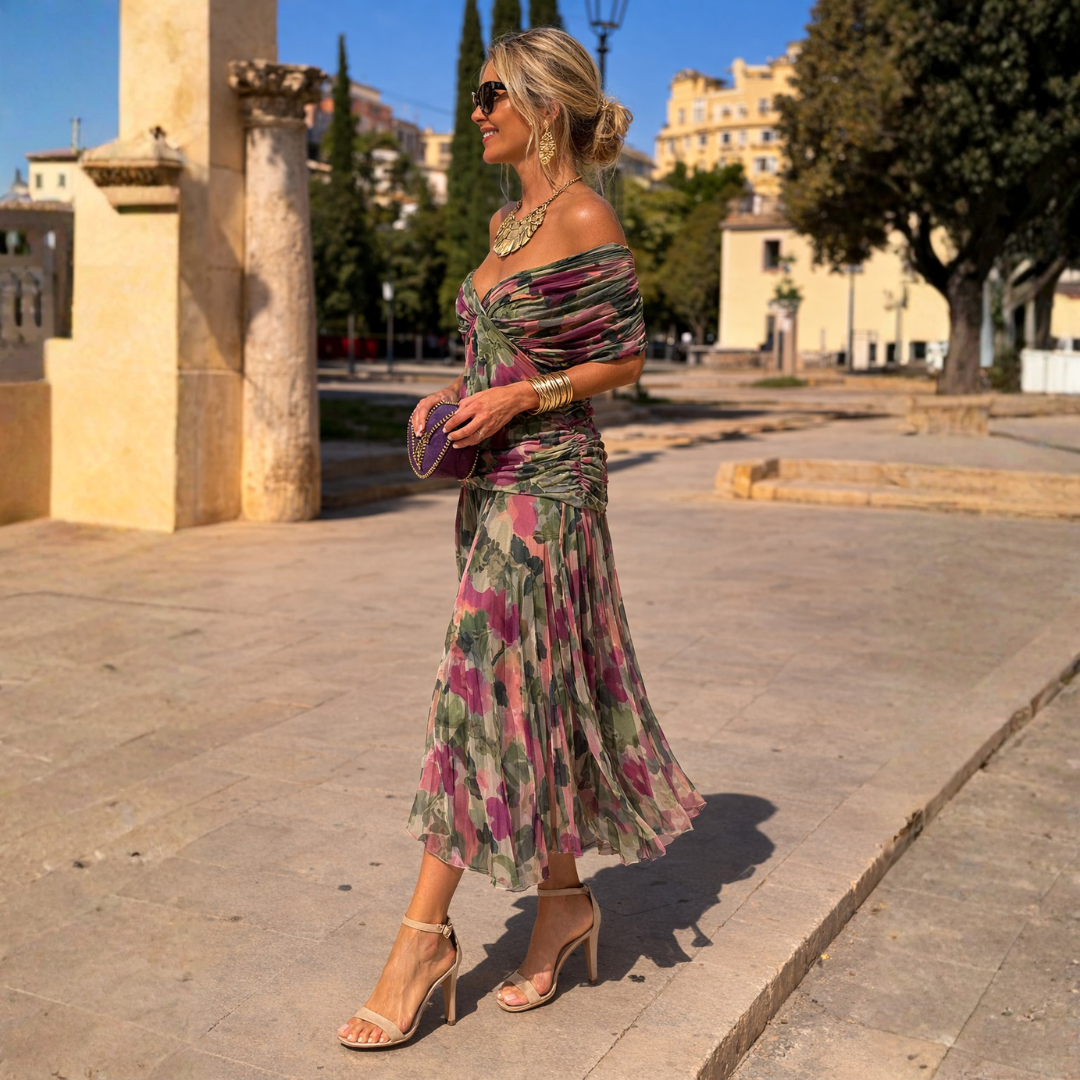 Leanne | Off-Shoulder Maxi Dres