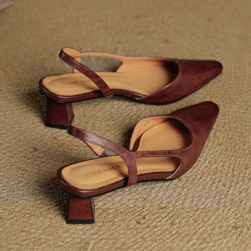 Cosette | Leather Slingback Pumps