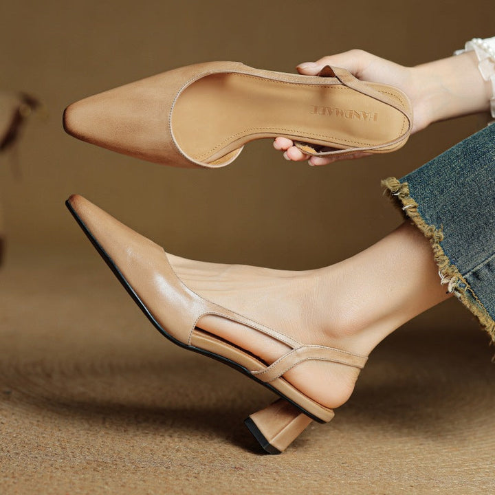 Cosette | Leather Slingback Pumps