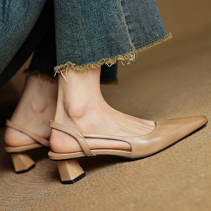 Cosette | Leather Slingback Pumps