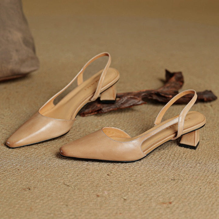 Cosette | Leather Slingback Pumps