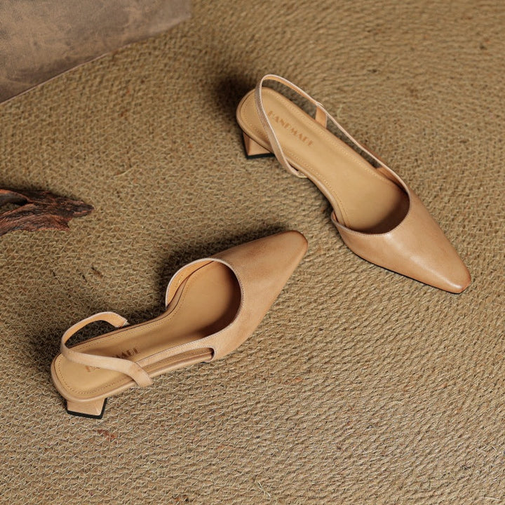 Cosette | Leather Slingback Pumps