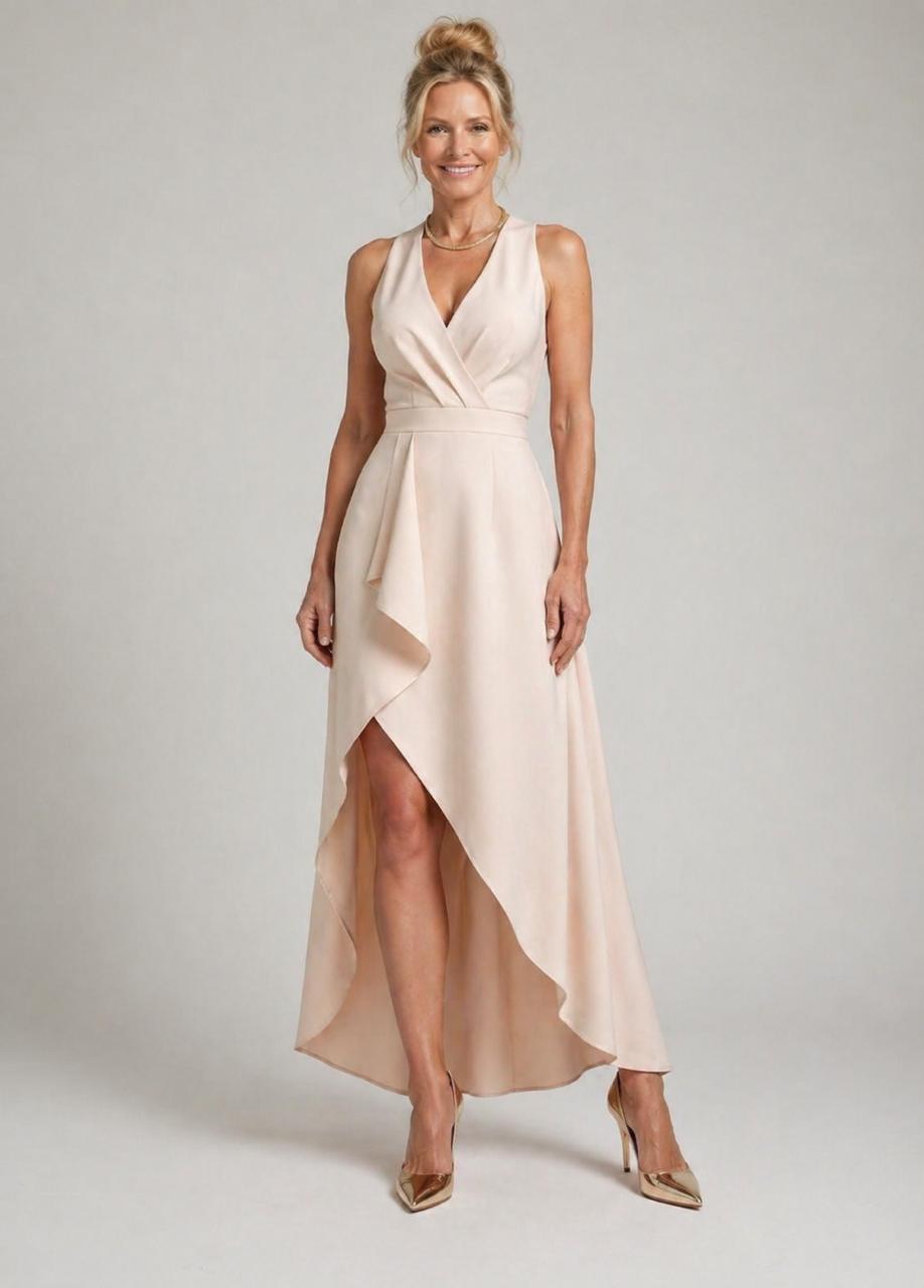 Hazel | Midi Wrap Dress with V-Neck