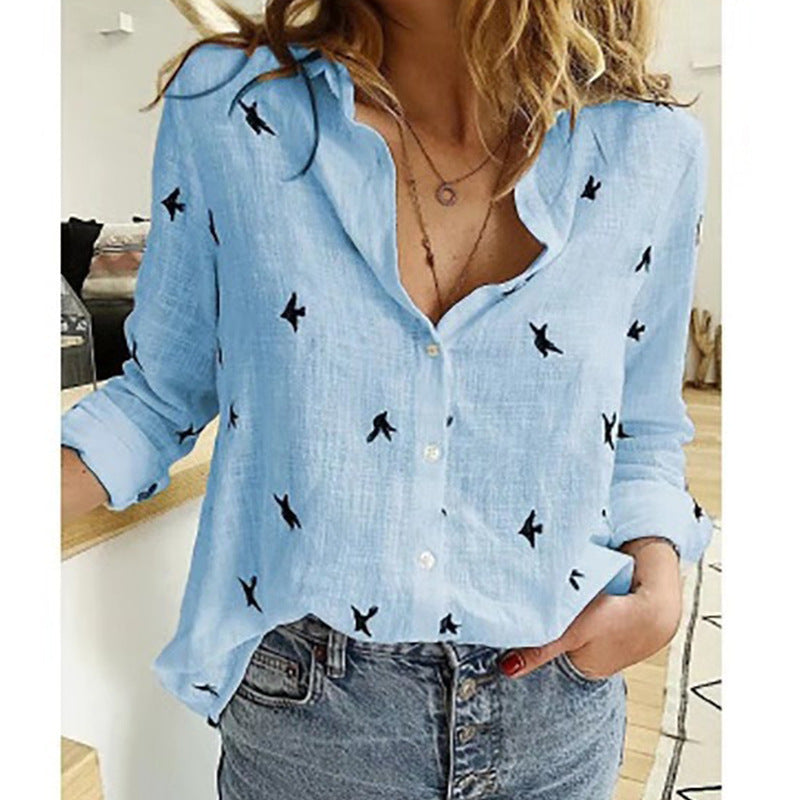 Aileen | Casual Linen Summer Blouse