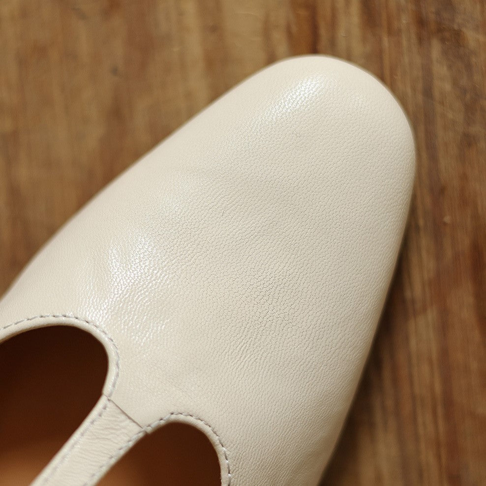 Tenille | Leather T-Strap Heels