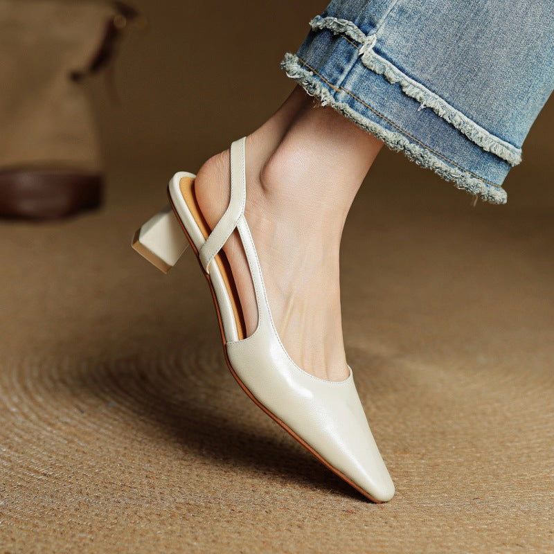 Cosette | Leather Slingback Pumps