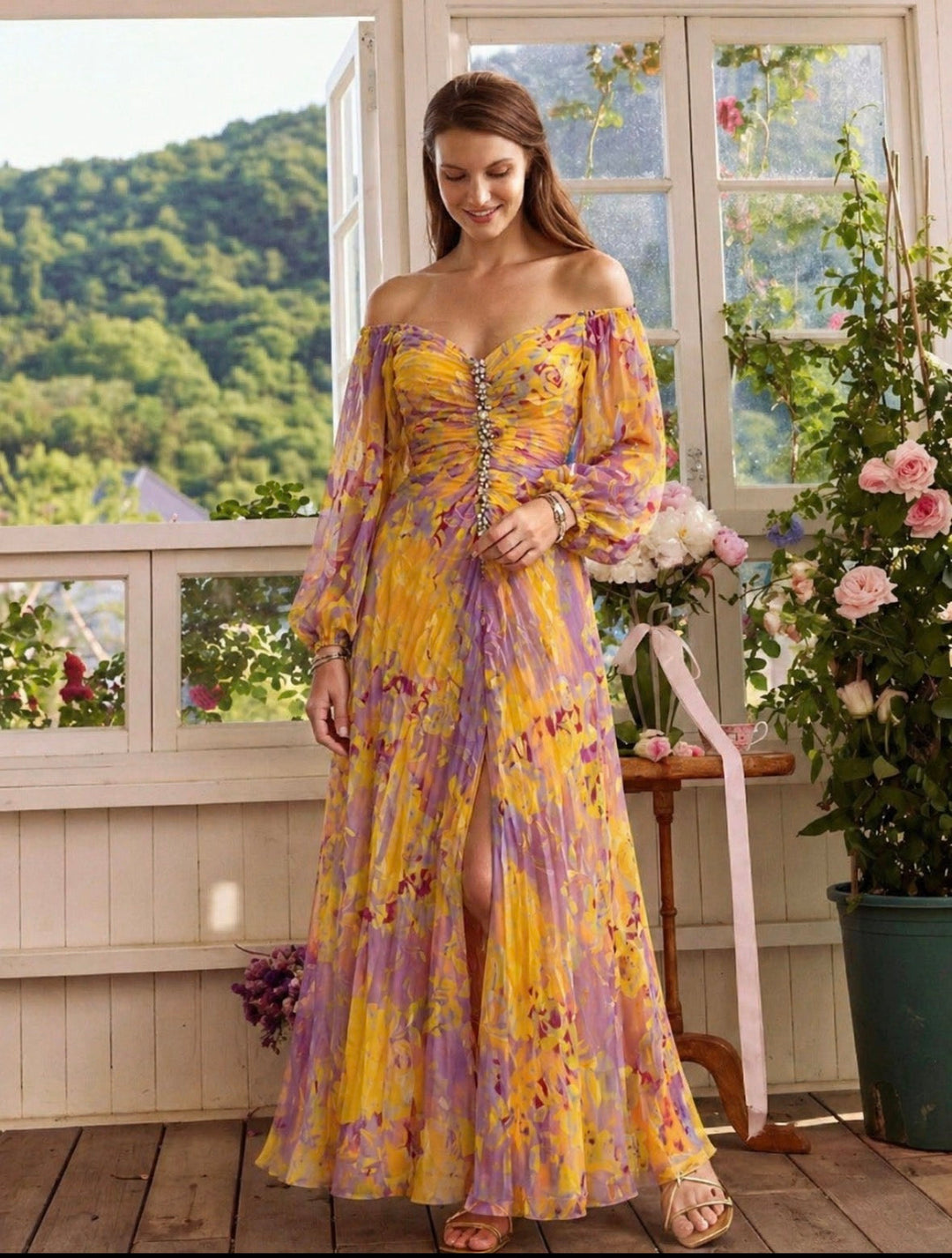 June | Elegant Dress with V-Neck