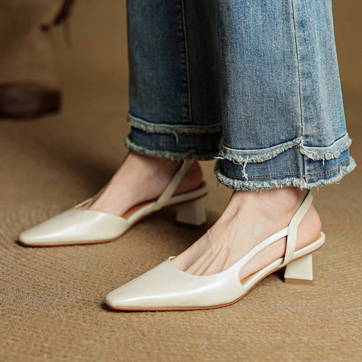 Cosette | Leather Slingback Pumps