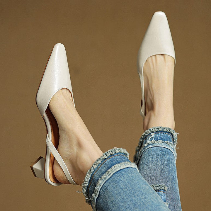 Cosette | Leather Slingback Pumps