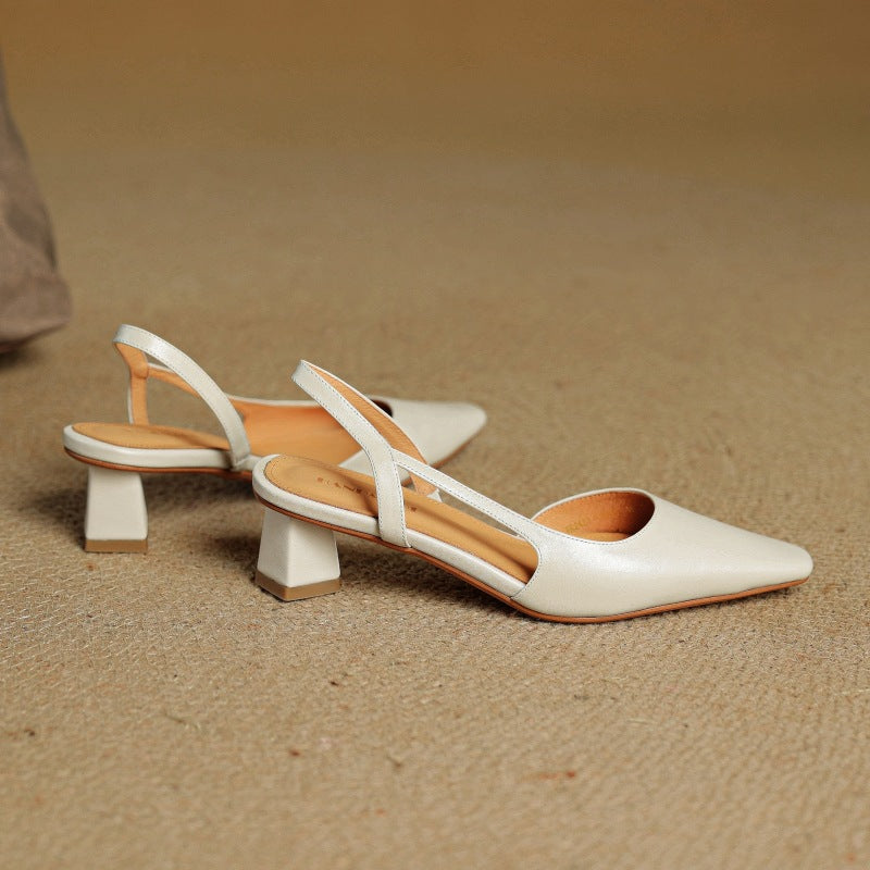 Cosette | Leather Slingback Pumps