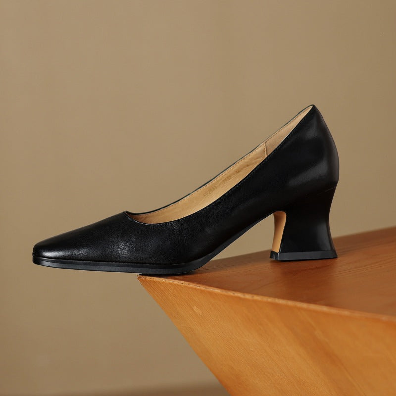 Sasha | Leather Square Pumps