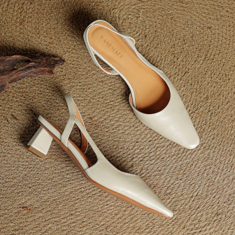 Cosette | Leather Slingback Pumps