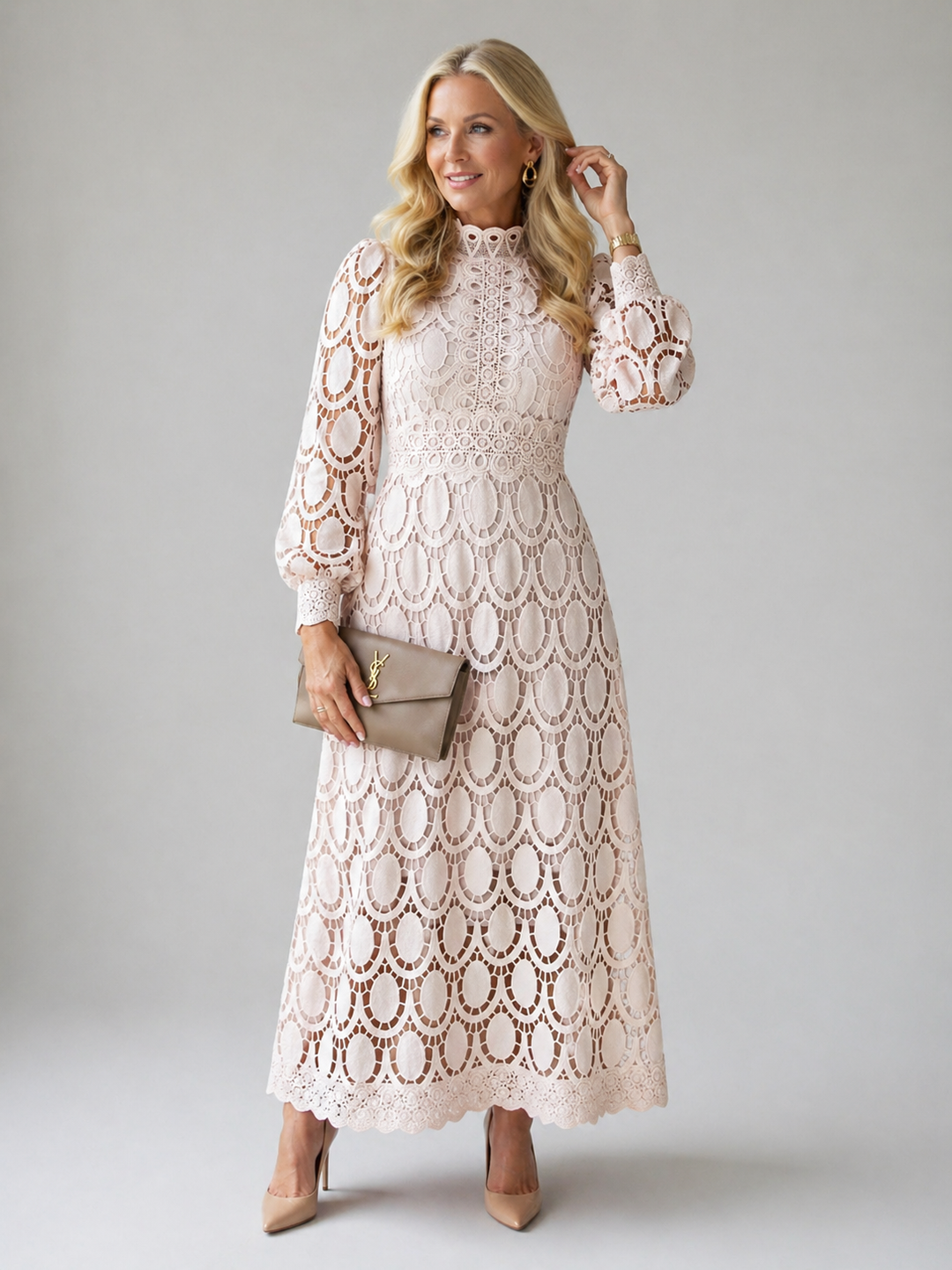 Poppy | Lace Midi Dress