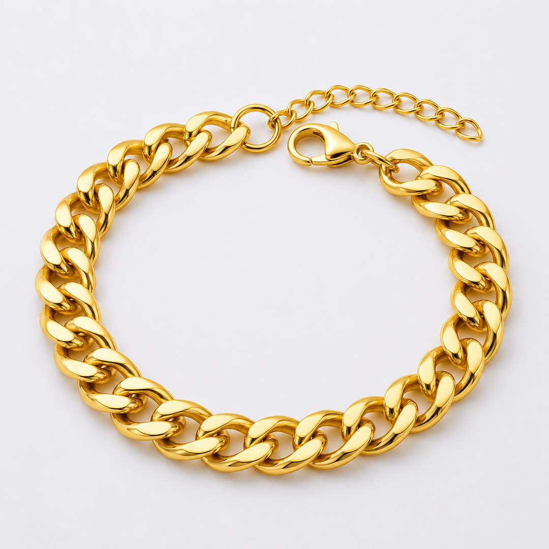 Birdie | Gold Cuban Chain Anklet