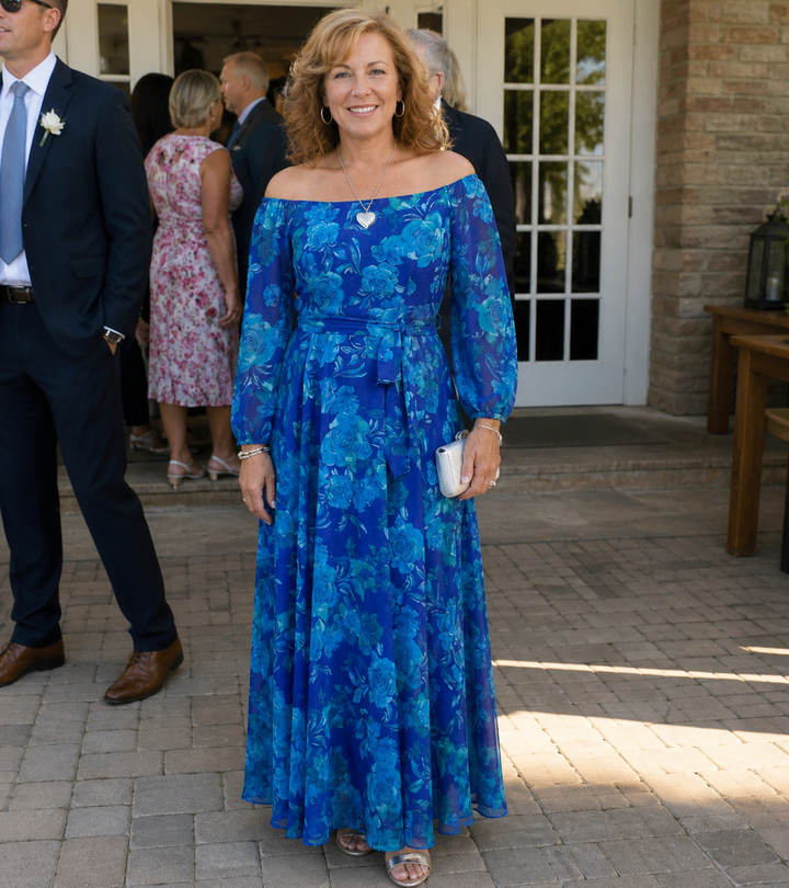 Bonnie | Off Shoulder Floral Maxi Dress