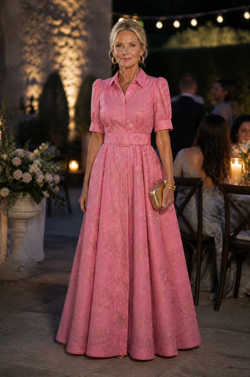 Marilyn | Belted Floral Maxi Dress