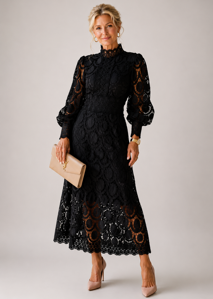Poppy | Lace Midi Dress