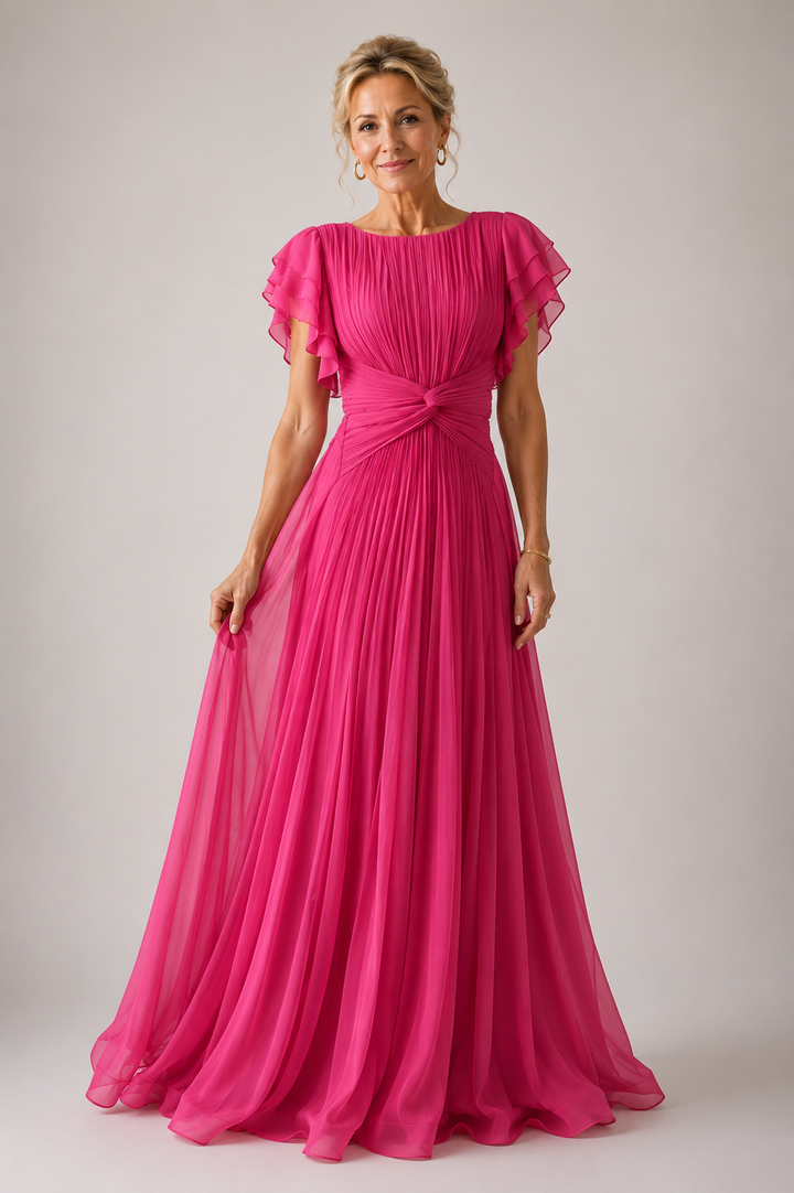 Lottie | Pleated Evening Dress