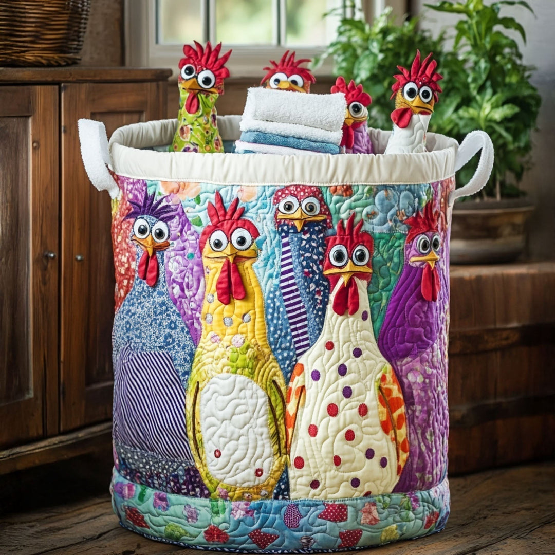 Chicken | Quilted Storage Basket