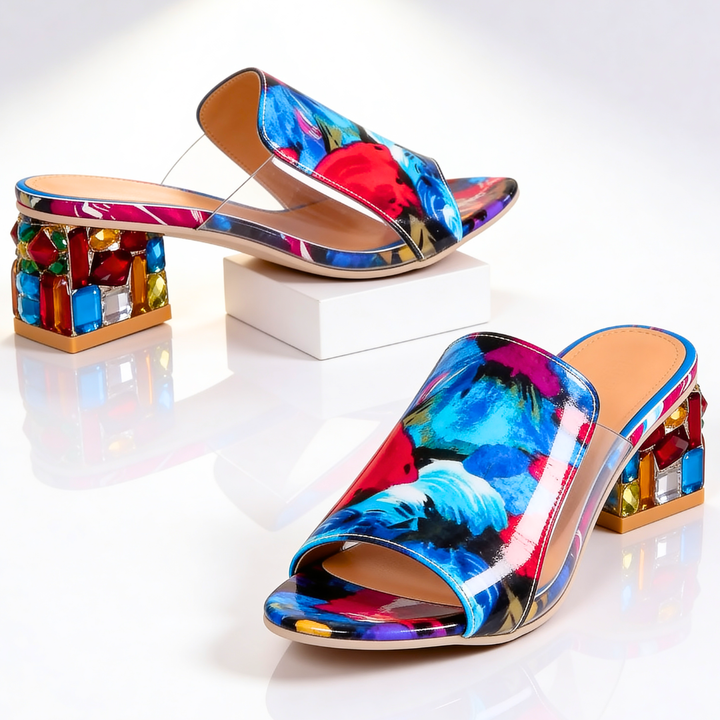 Willa | Jewel Heel Slides