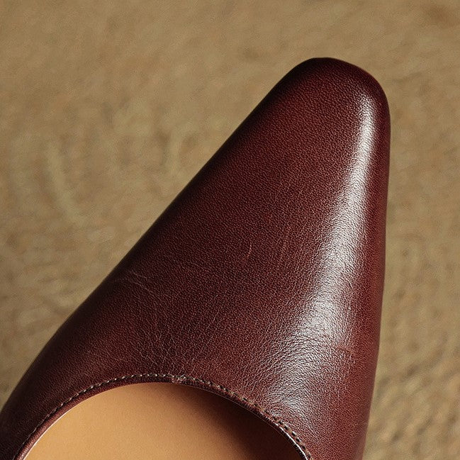 Cosette | Leather Slingback Pumps