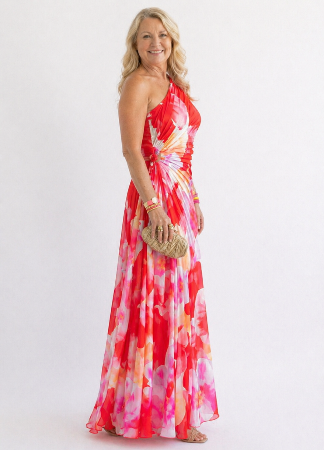 Skye | Vibrant Tropical Evening Dress