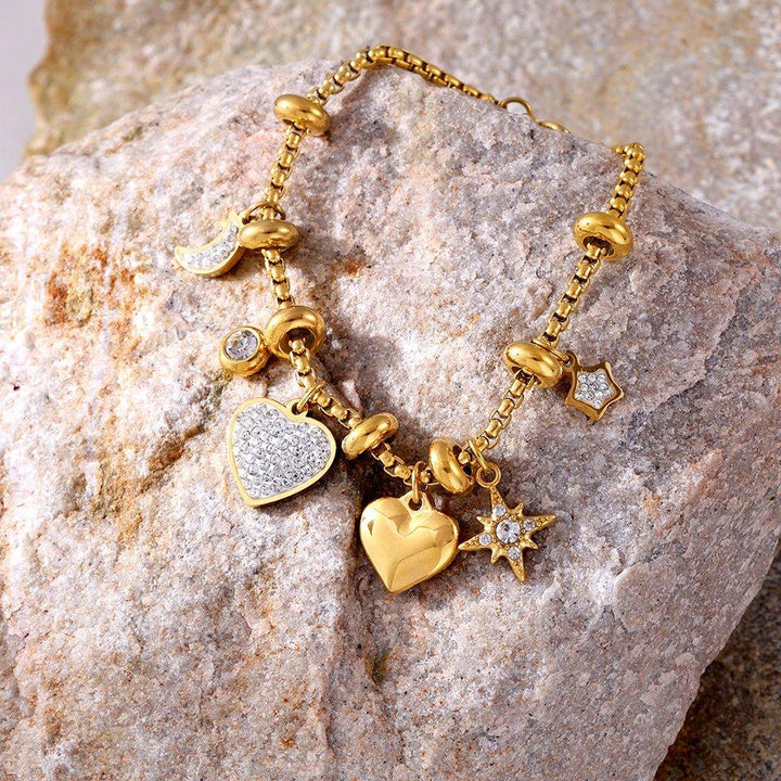 Gabby | Zircon Charm Bracelet