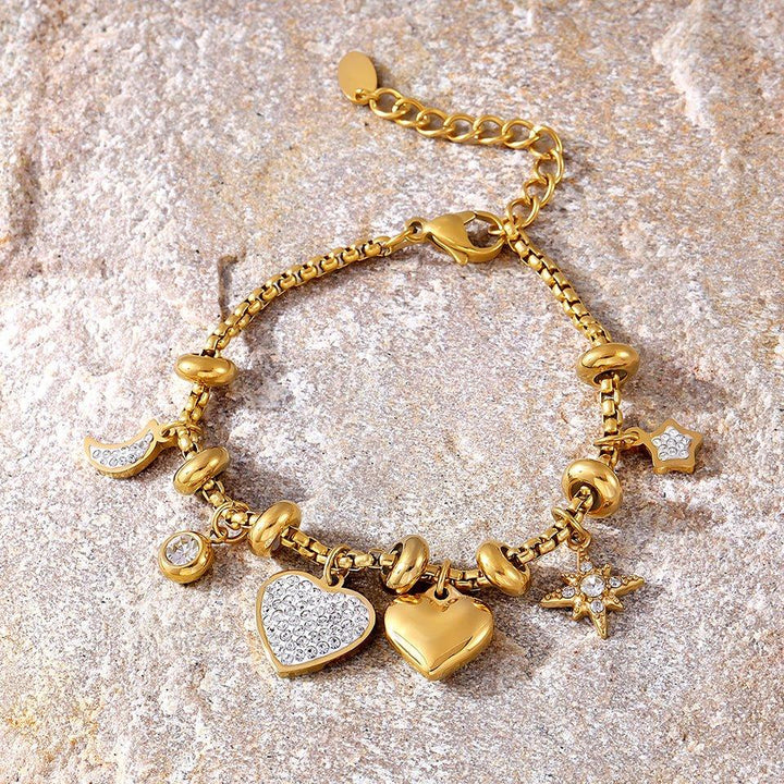Gabby | Zircon Charm Bracelet